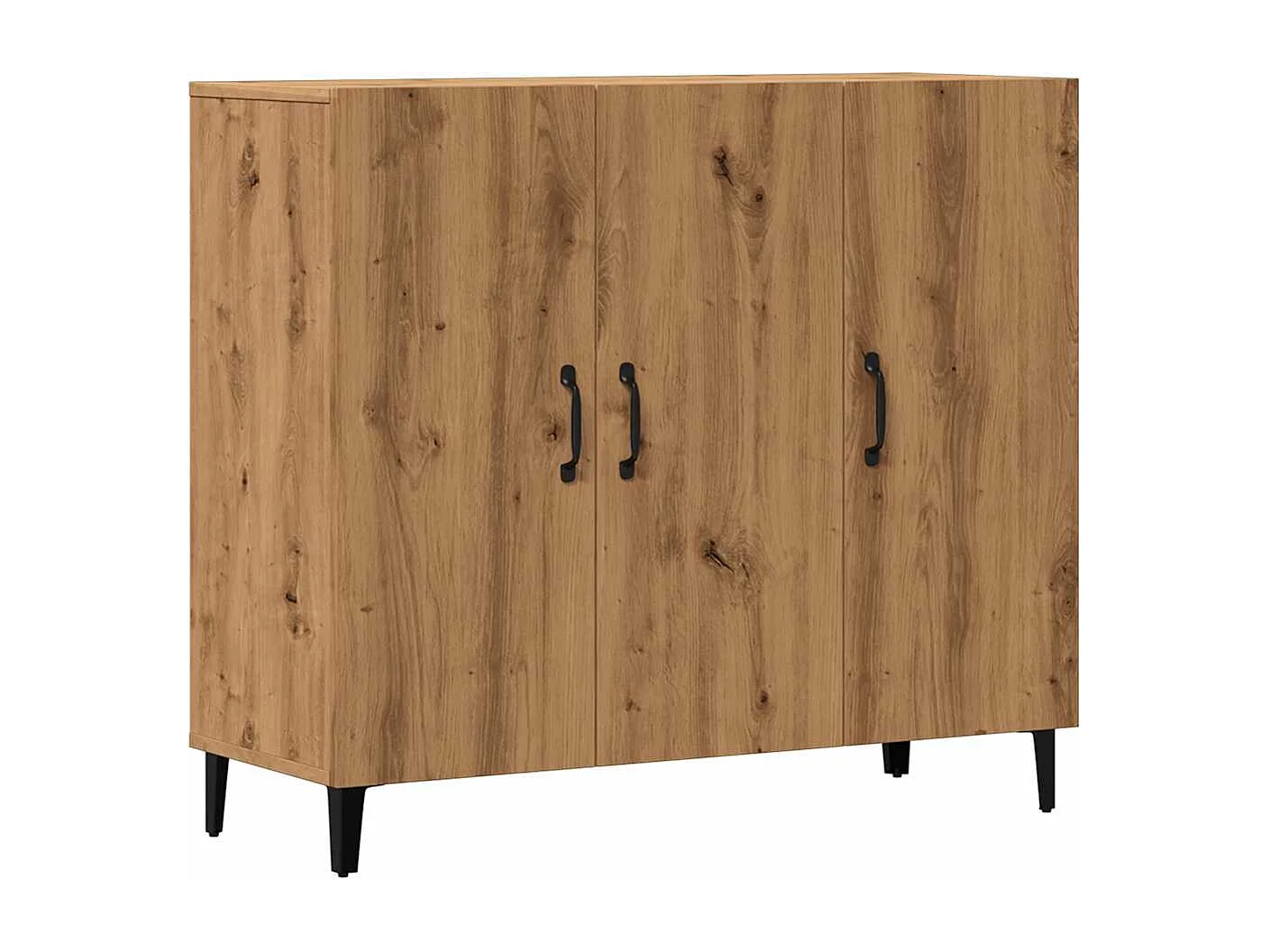 Credenza | Buffet | Armadio Rovere Artigianale 90x34x80 cm in Legno Multistrato