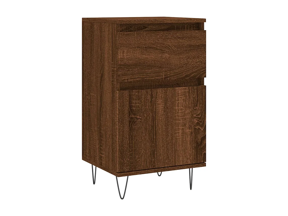 Credenze | Buffet | Armadi 2 pz Rovere Marrone 40x35x70 cm in Legno Multistrato