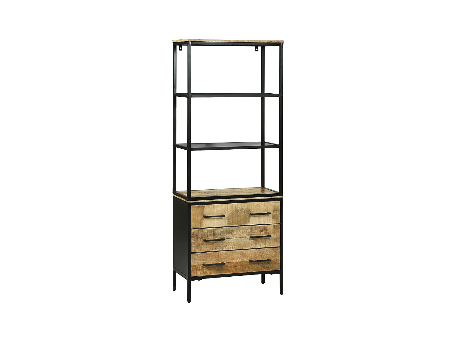 Buffet | Commode à tiroir | Meuble de rangement 70x35x180 cm Bois Massif Mango