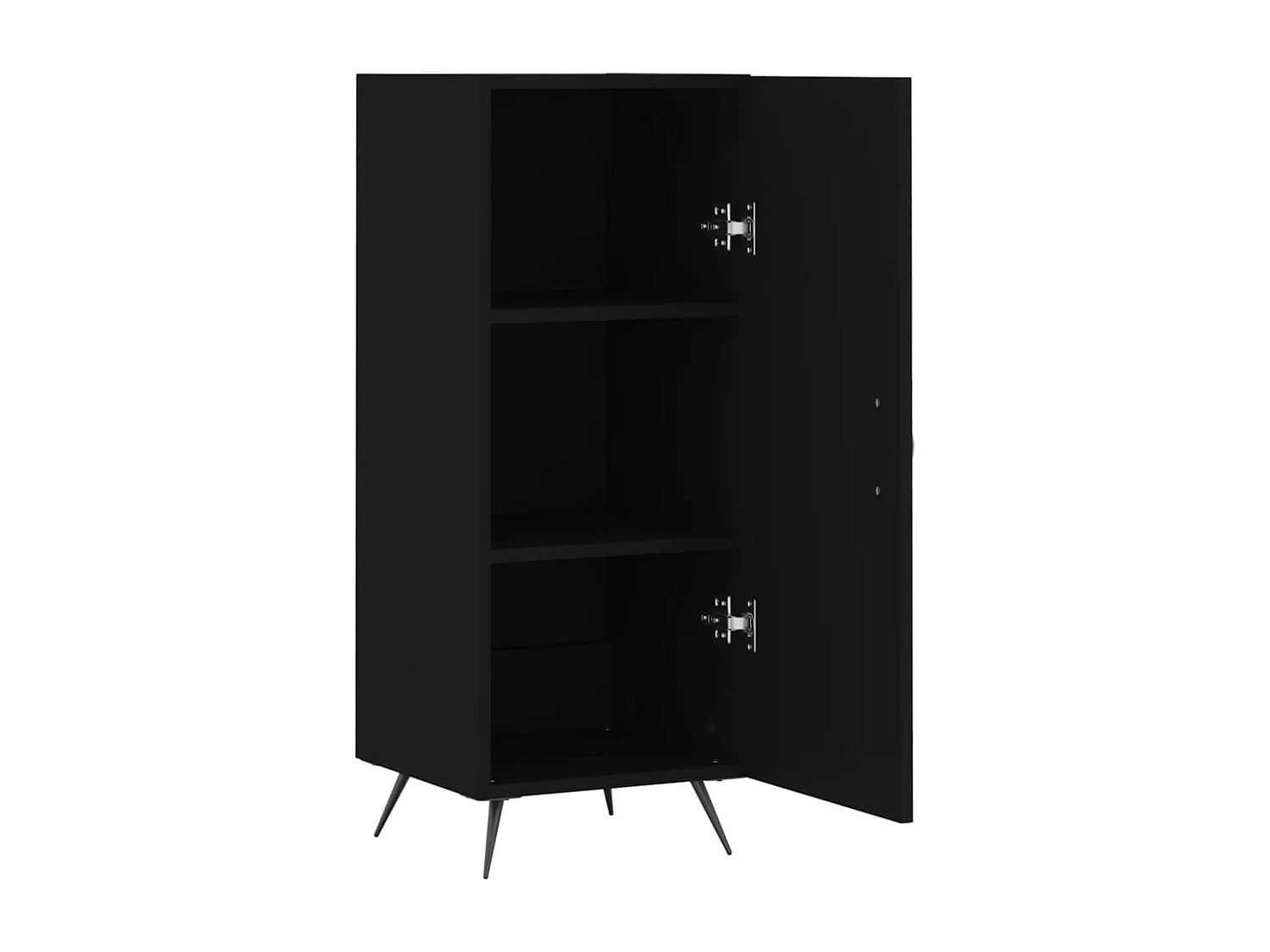 Buffet | Bahut | Meuble de rangement Noir 34,5x34x90 cm Bois d'ingénierie