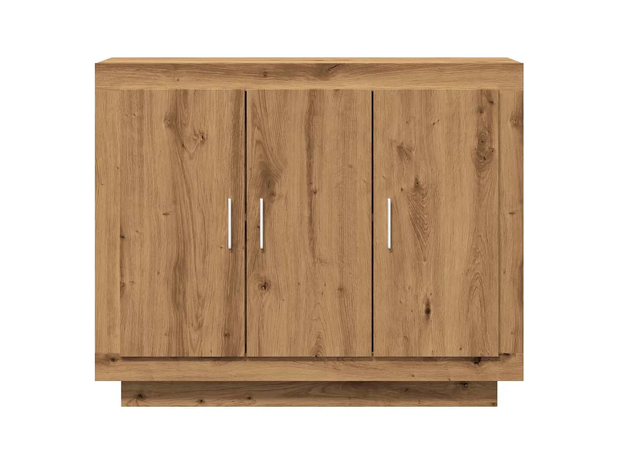 Buffet | Bahut | Meuble de rangement chêne artisanal 92x35x75 cm bois d'ingénierie