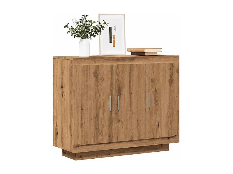 Credenza | Buffet | Armadio Rovere Artigianale 92x35x75 cm in Legno Multistrato