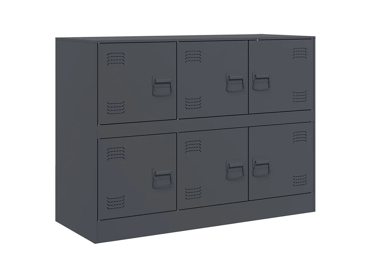 Buffet | Bahut | Meuble de rangement anthracite 99x39x73 cm acier
