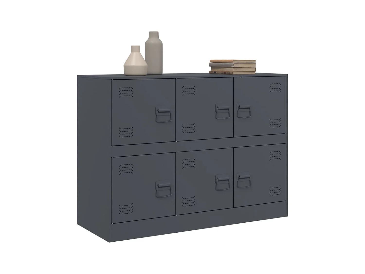 Buffet | Bahut | Meuble de rangement anthracite 99x39x73 cm acier