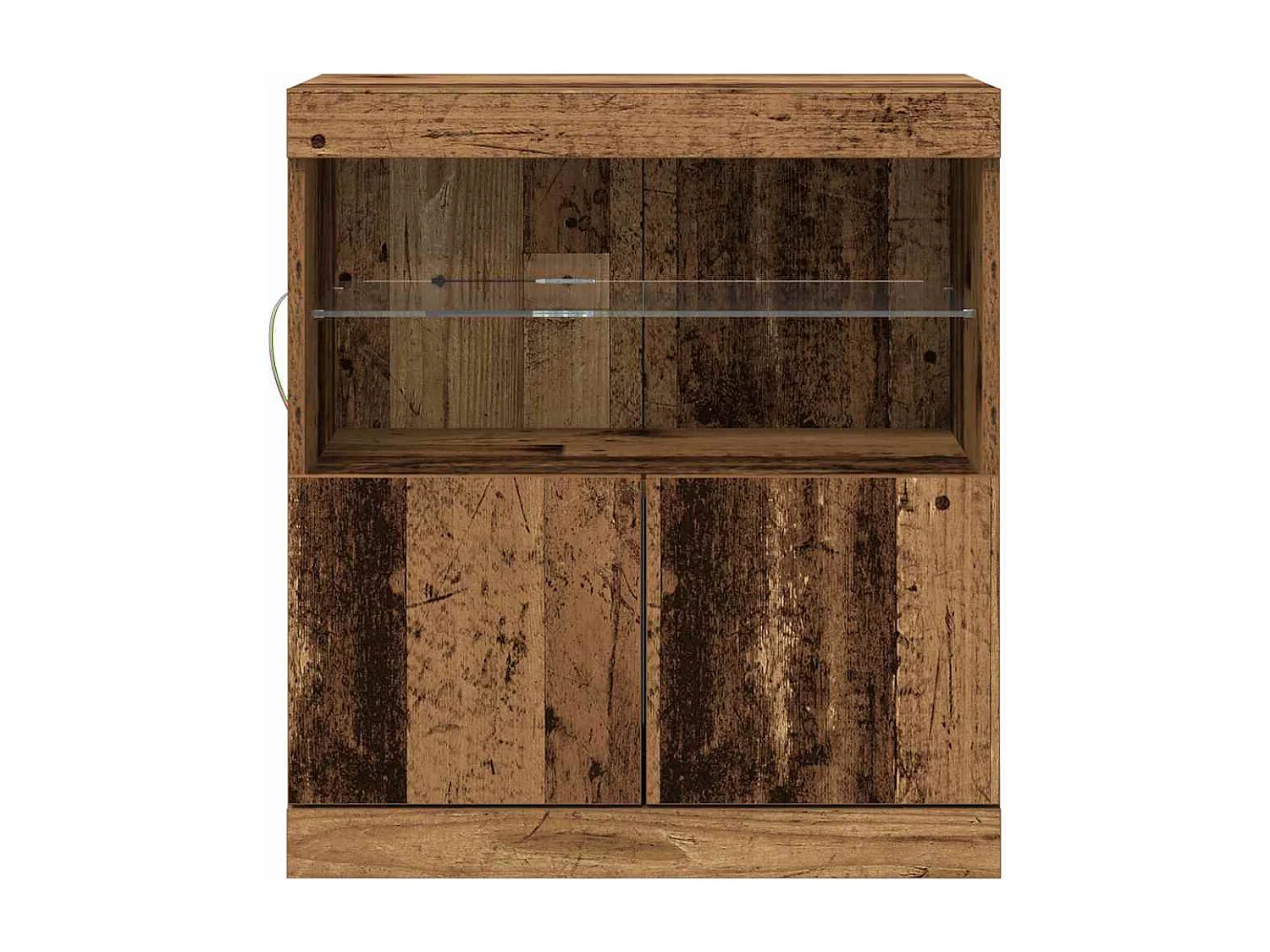 Buffet | Bahut | Meuble de rangement avec lumières LED en bois ancien 60x37x67 cm