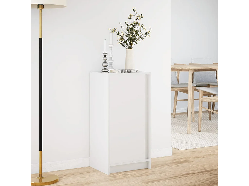 Buffet | Bahut | Meuble de rangement avec LED blanc 42,5x34x85 cm bois d'ingénierie