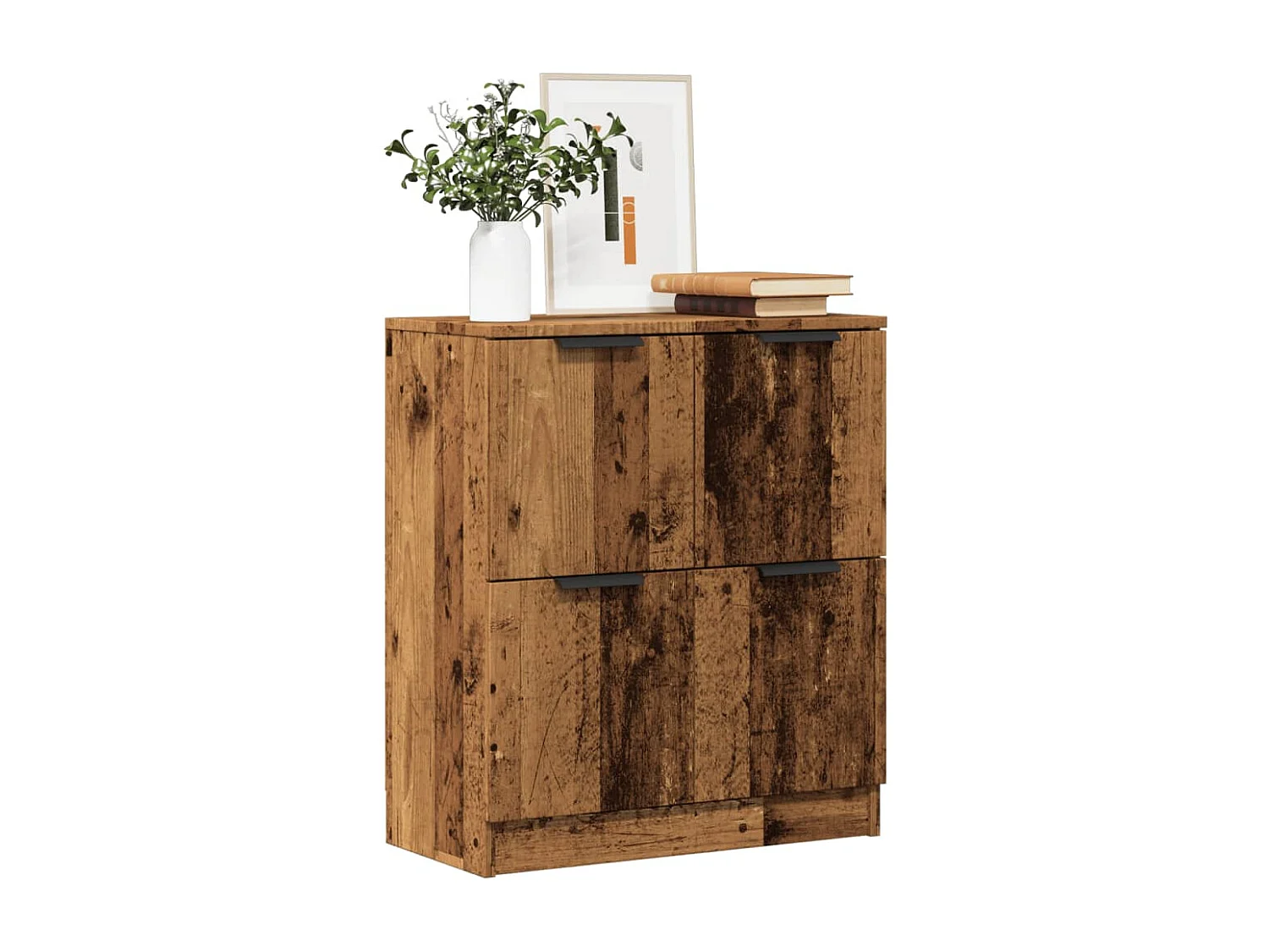 Buffet | Sideboard | Dressoir 60x30x70 cm bewerkt hout oud houtkleurig