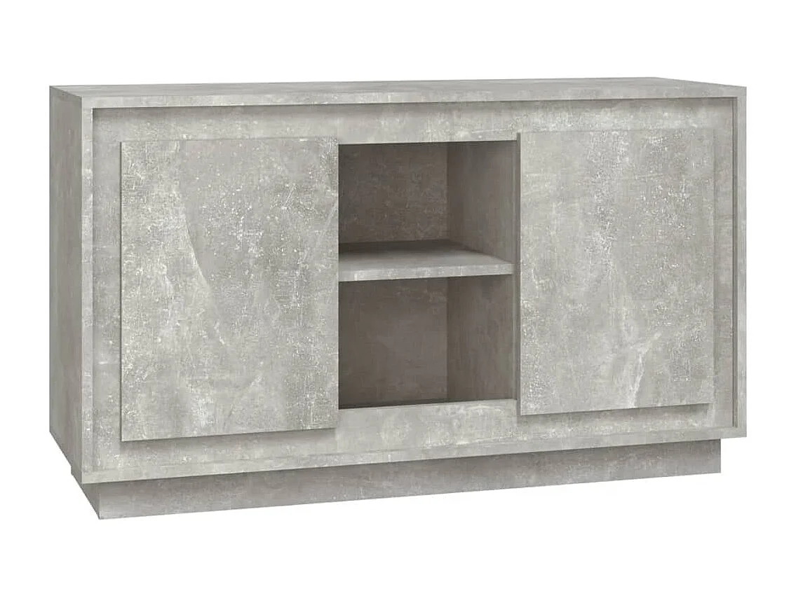 Buffet | Bahut | Meuble de rangement gris béton 102x35x60 cm bois d'ingénierie