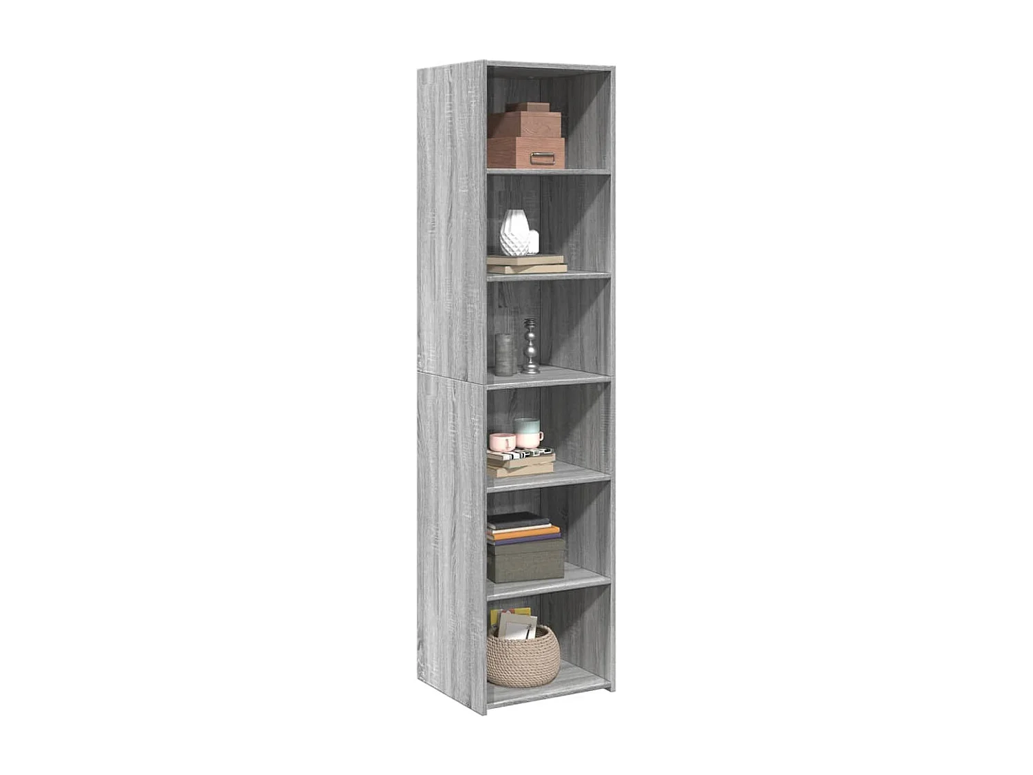 Buffet | Bahut | Meuble de rangement haut sonoma gris 45x41x185 cm bois d'ingénierie