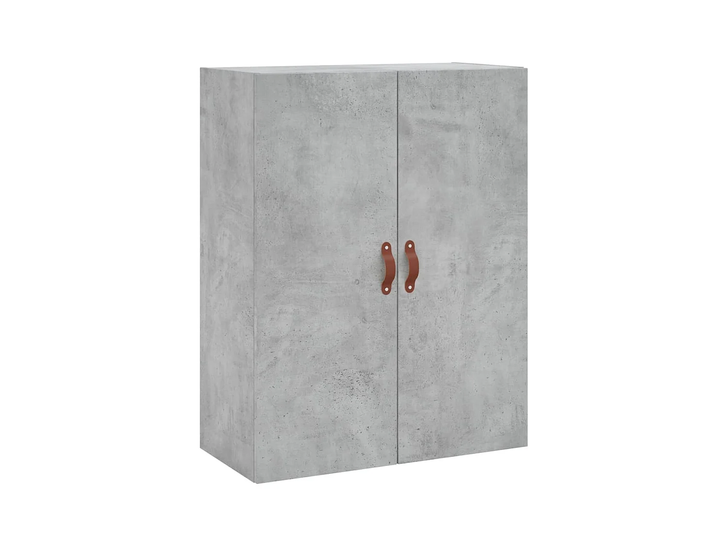 Buffet | Bahut | Meuble de rangement haut Gris béton 69,5x34x180 cm Bois d'ingénierie