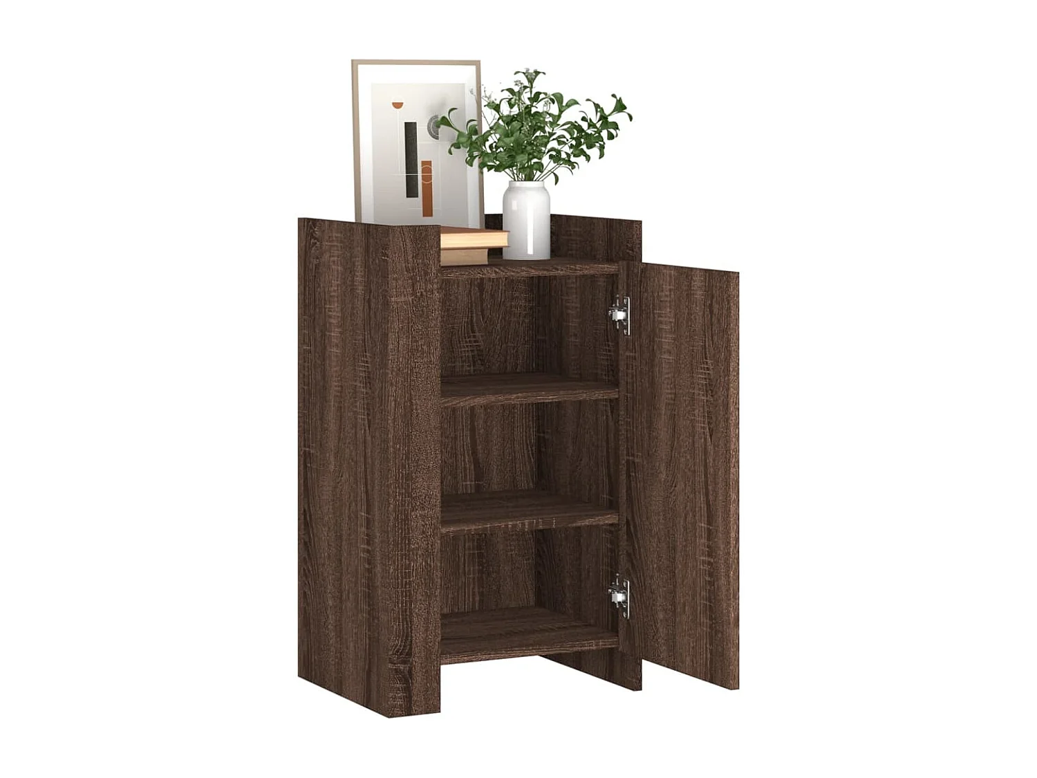 Buffet | Bahut | Meuble de rangement chêne marron 45x35x75 cm bois d'ingénierie