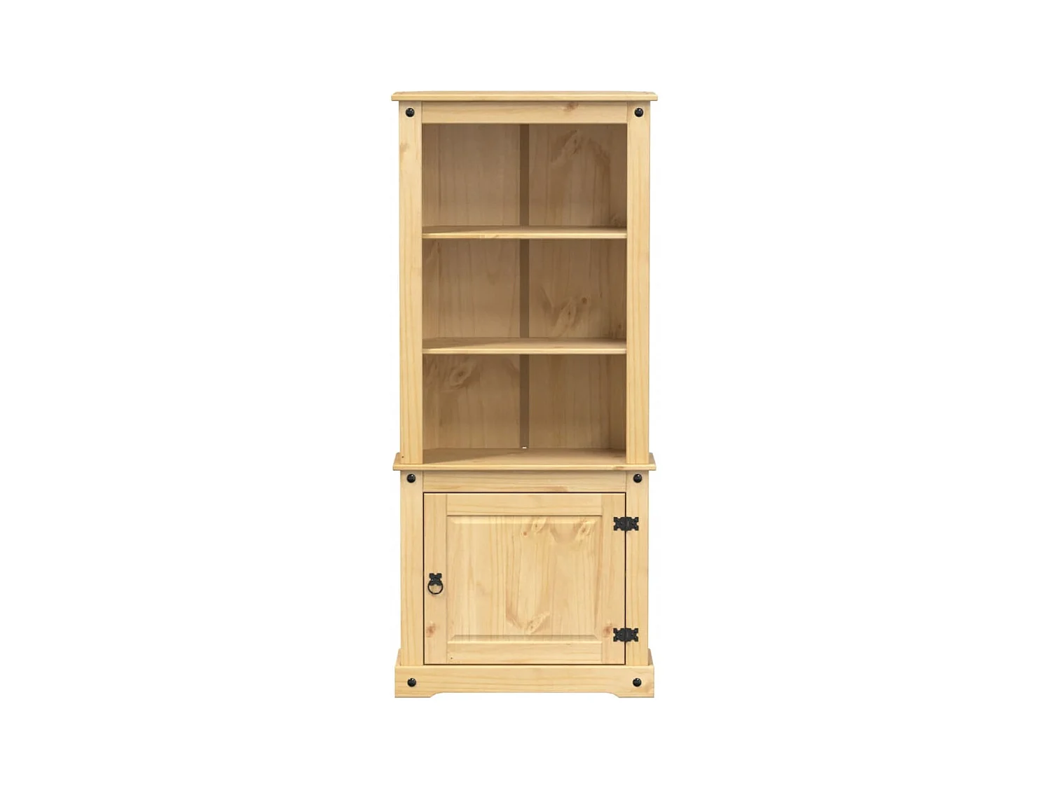 Buffet | Bahut | Meuble de rangement haut Corona 74x38x170 cm bois de pin massif
