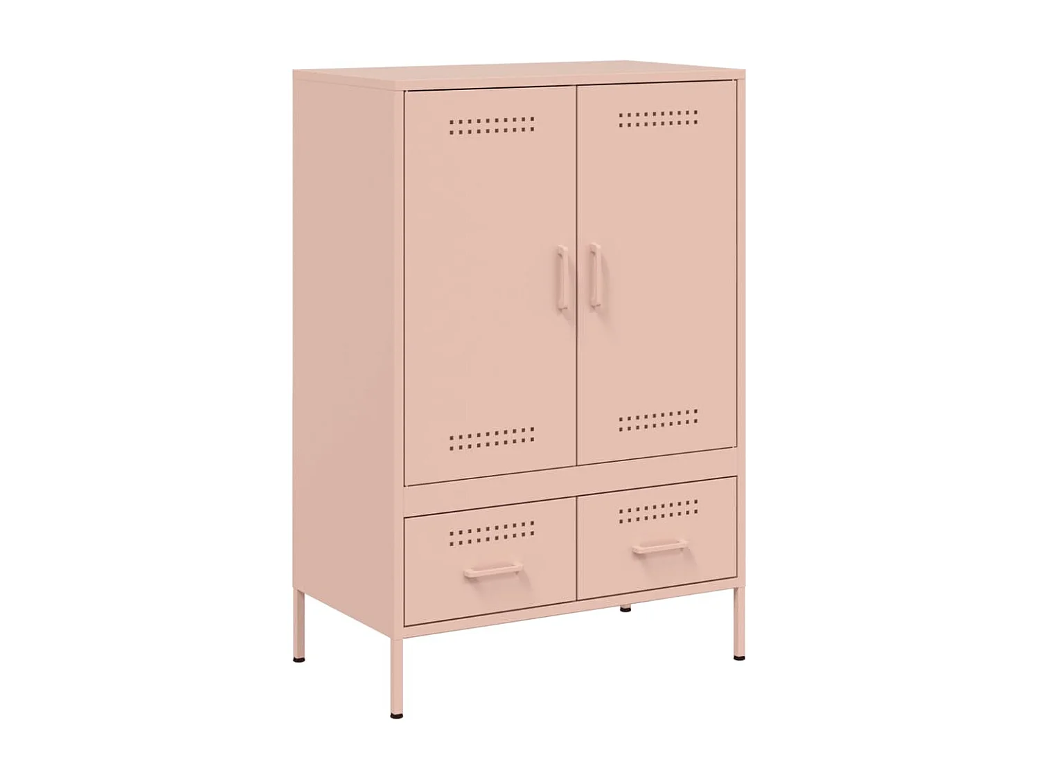 Credenza | Buffet | Armadio Rosa 68x39x101,5 cm in Acciaio
