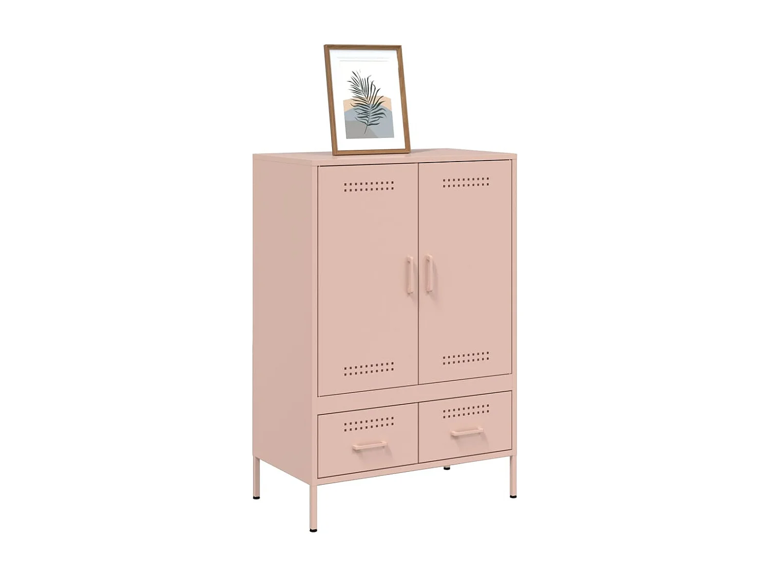Credenza | Buffet | Armadio Rosa 68x39x101,5 cm in Acciaio