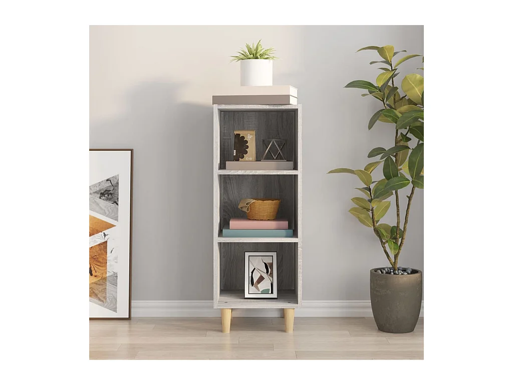 Credenza | Buffet | Armadio Grigio Sonoma 34,5x32,5x90 cm in Legno Multistrato