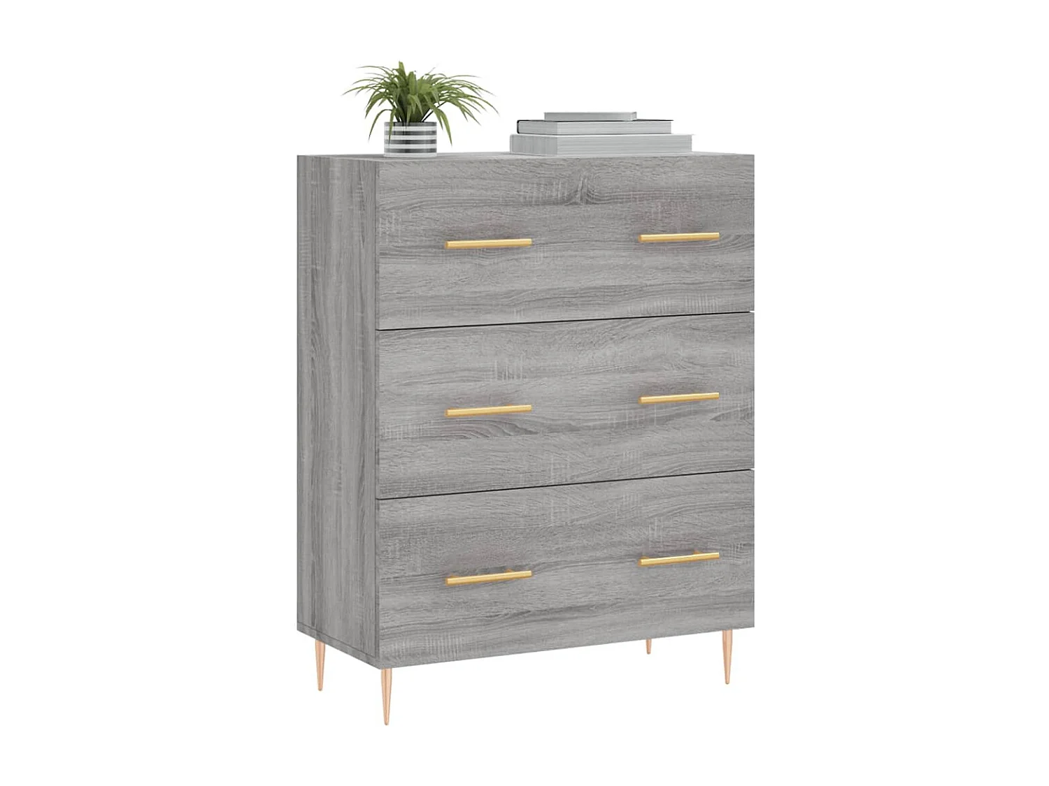 Credenza | Buffet | Armadio Grigio Sonoma 69,5x34x90 cm in Legno Multistrato