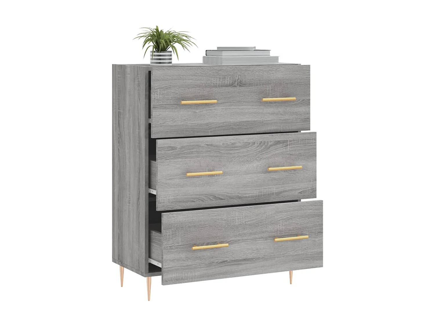 Credenza | Buffet | Armadio Grigio Sonoma 69,5x34x90 cm in Legno Multistrato