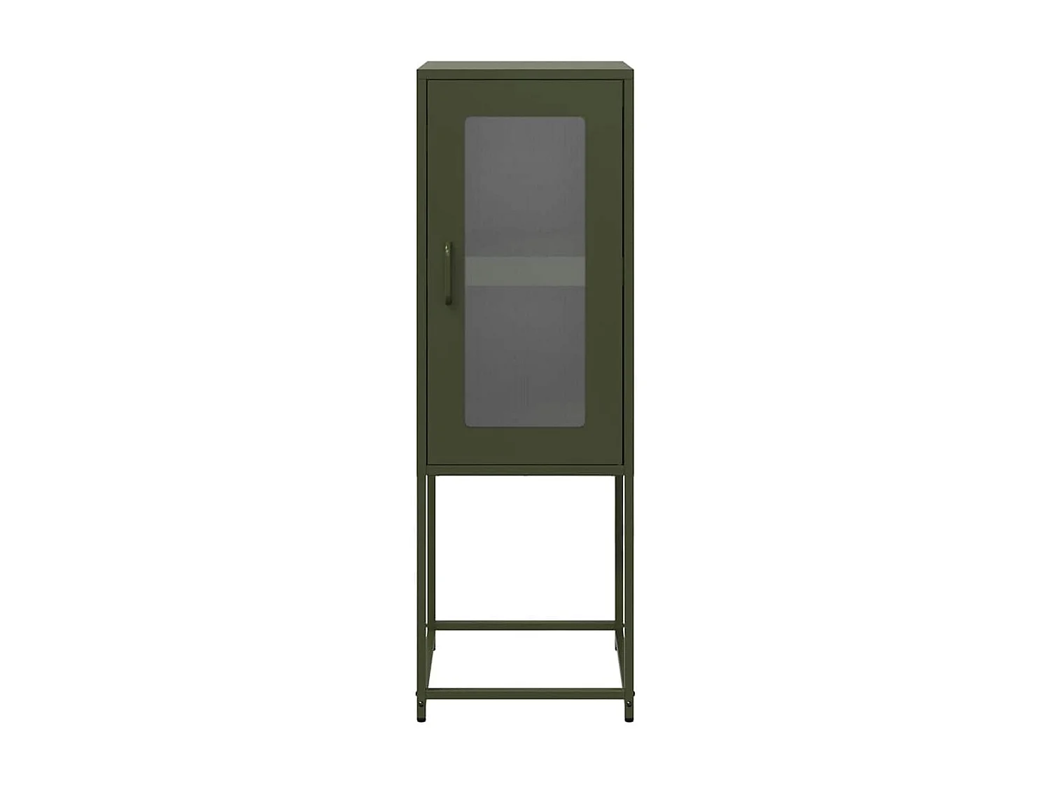 Buffet | Bahut | Meuble de rangement vert olive 36x39x107 cm acier laminé à froid