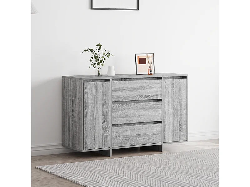 Buffet | Bahut | Meuble de rangement Gris Sonoma 120x41x75 cm en Bois d'ingénierie