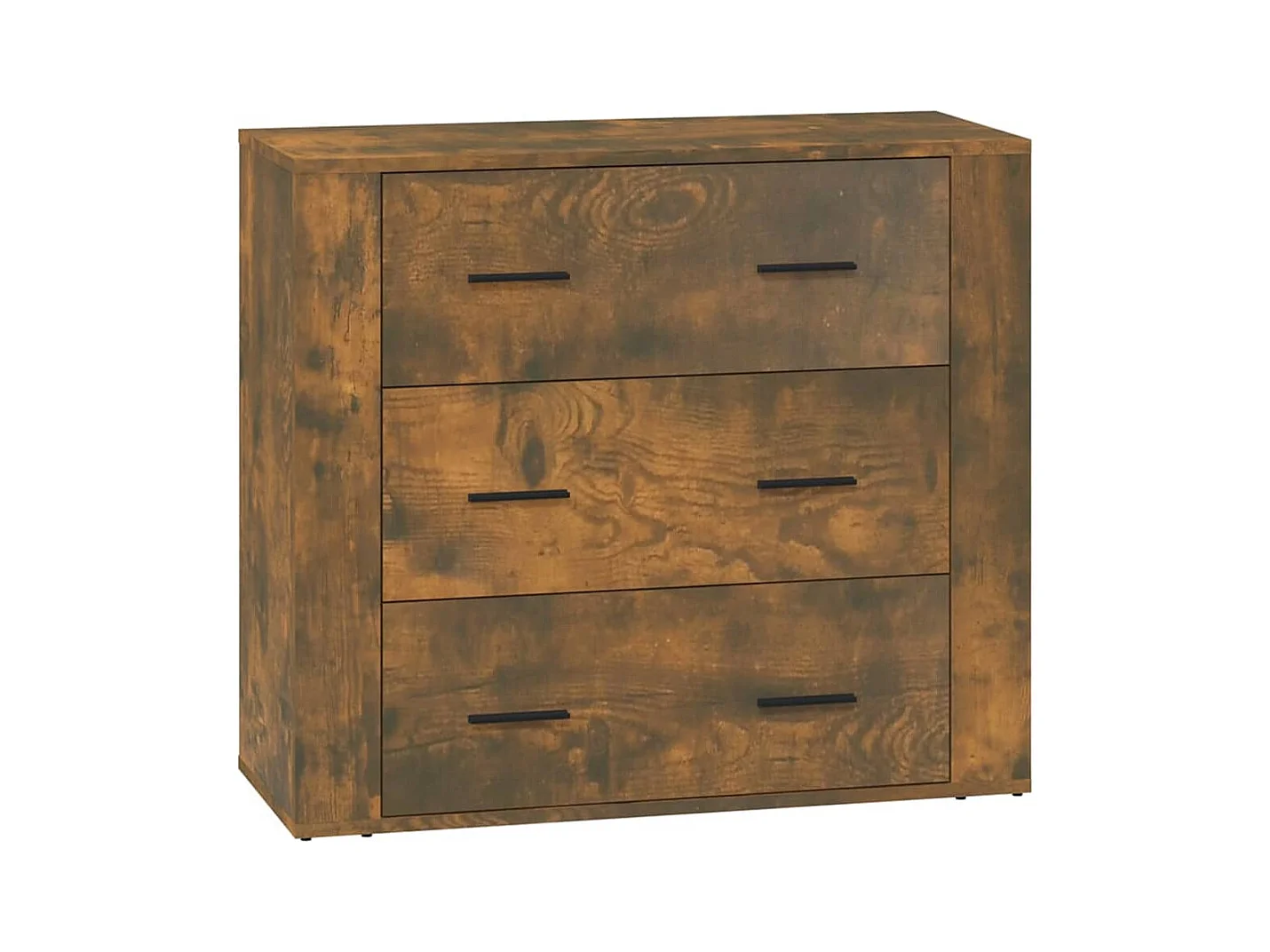 Buffet | Bahut | Meuble de rangement Chêne fumé 80x33x70 cm Bois d'ingénierie