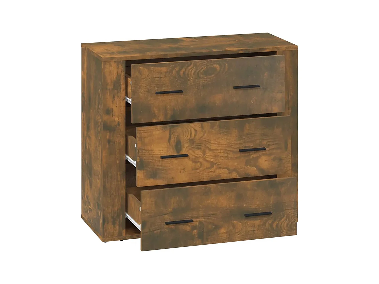Buffet | Bahut | Meuble de rangement Chêne fumé 80x33x70 cm Bois d'ingénierie