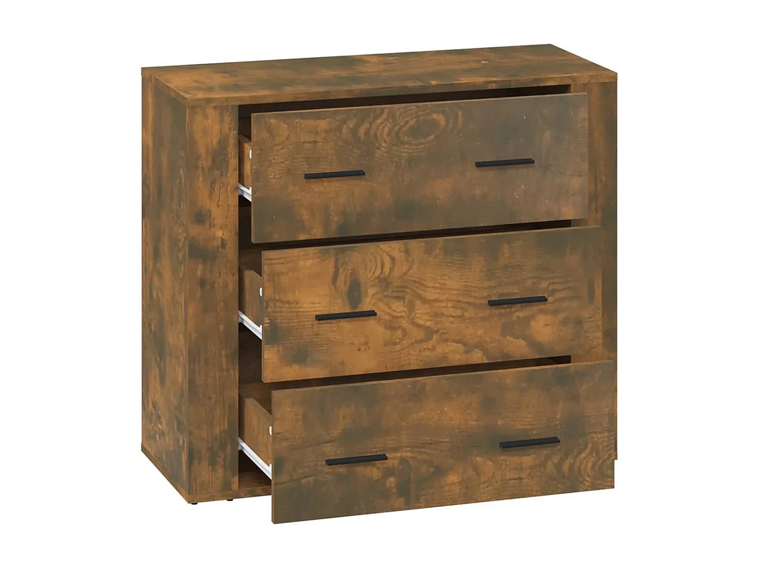 Buffet | Bahut | Meuble de rangement Chêne fumé 80x33x70 cm Bois d'ingénierie