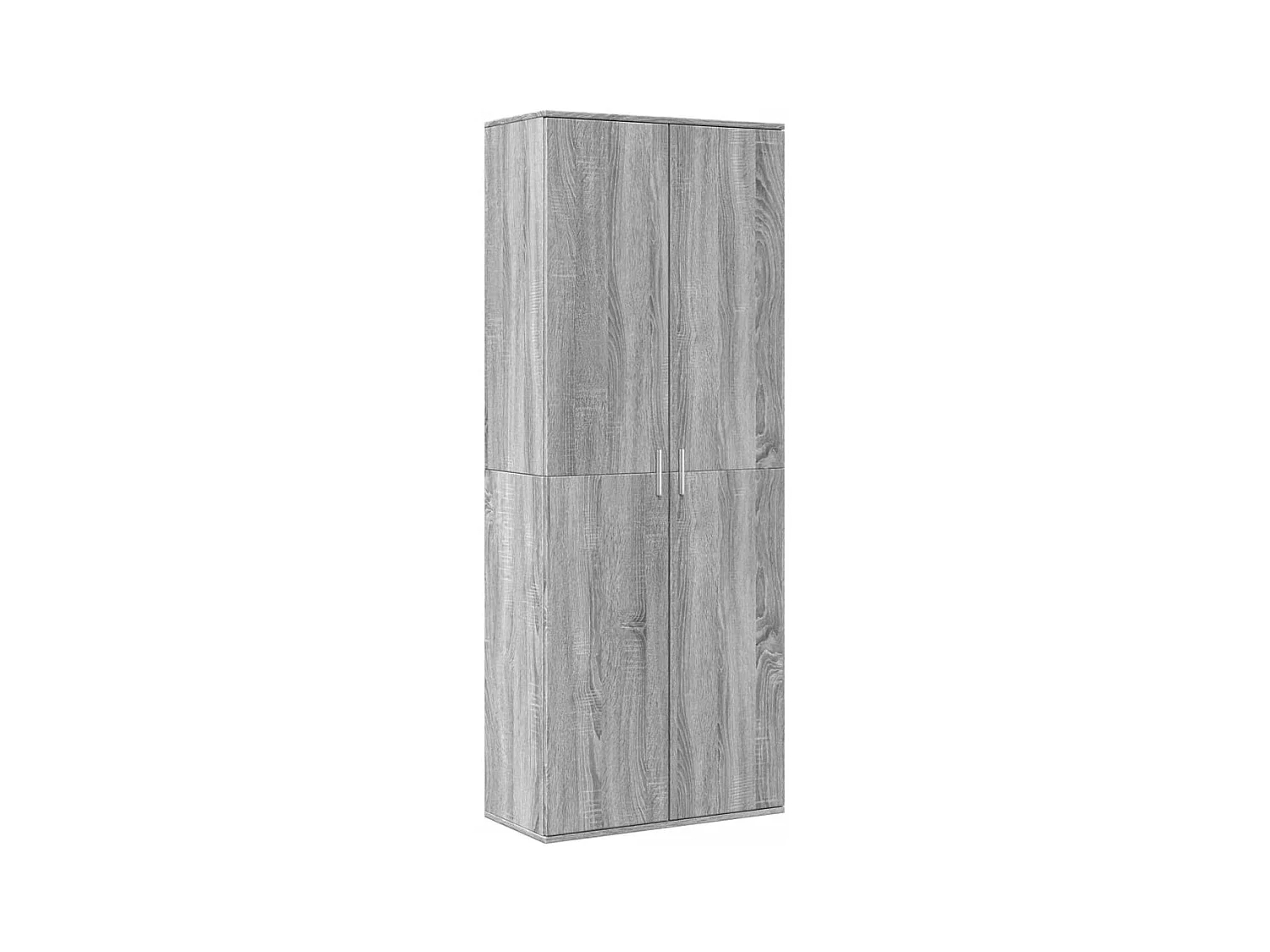 Credenza | Buffet | Armadio Grigio Sonoma 70x35x180 cm in Legno Multistrato