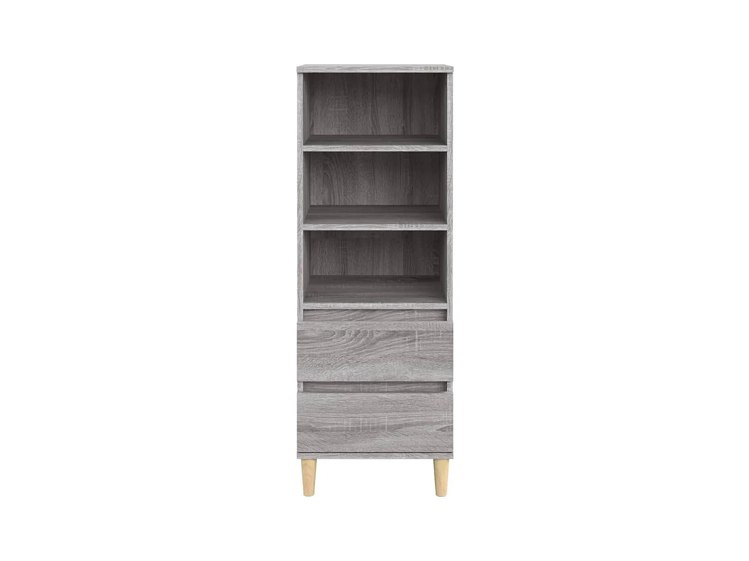 Buffet | Bahut | Meuble de rangement haut Sonoma gris 40x36x110 cm Bois d'ingénierie