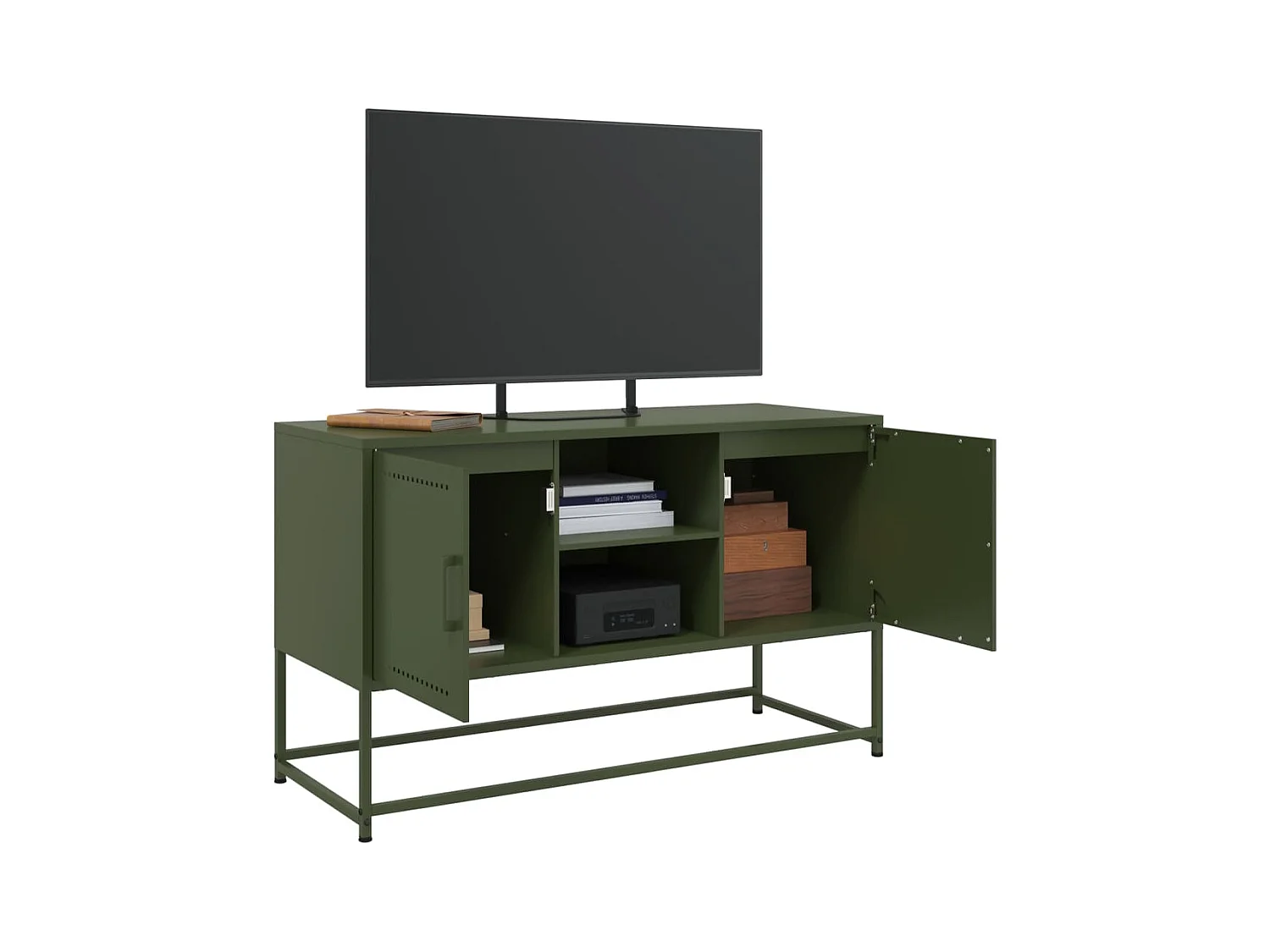 Credenza | Buffet | Armadio Bianca 36x39x107 cm in Acciaio