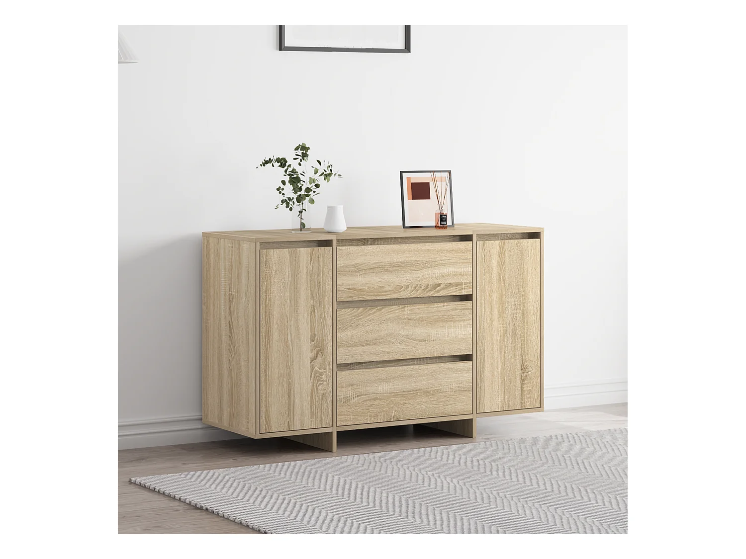 Credenza | Mobile | Armadio Sonoma Oak 120x41x75 cm Legno ingegnerizzato
