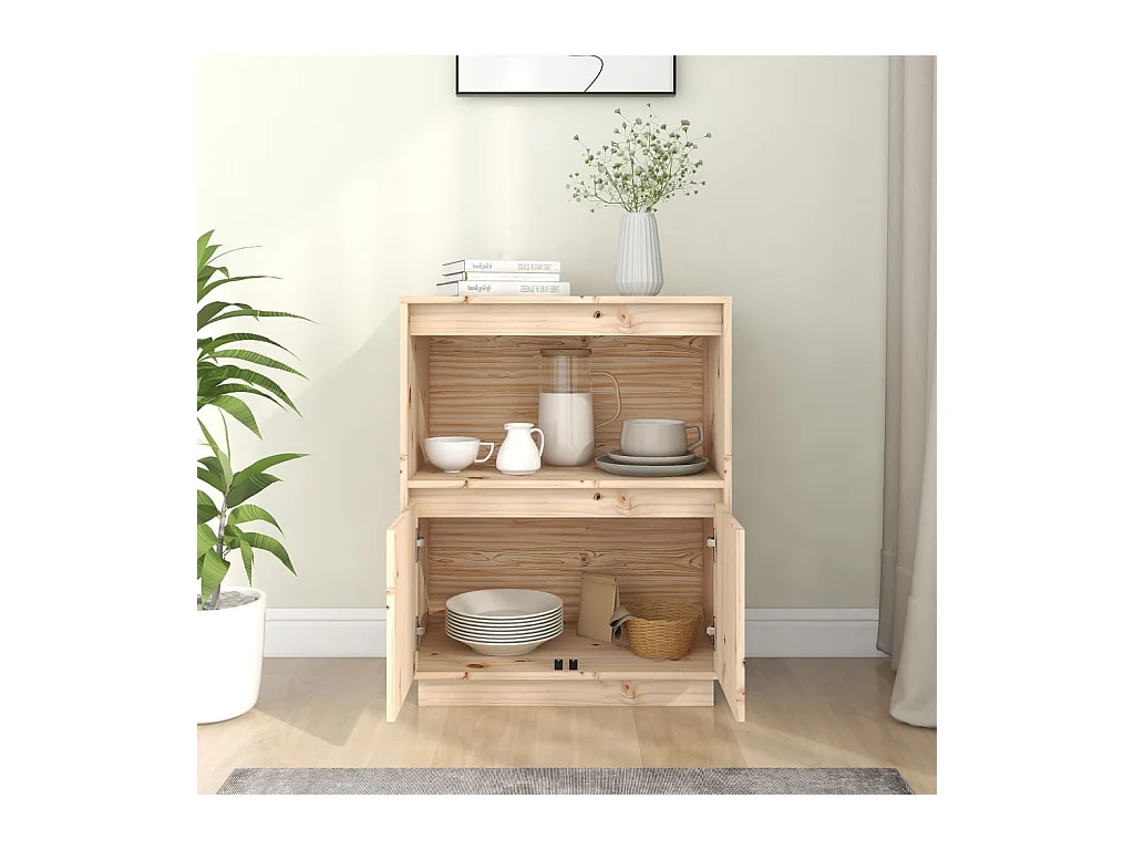 Buffet | Bahut | Meuble de rangement 60x34x75 cm Bois massif de pin