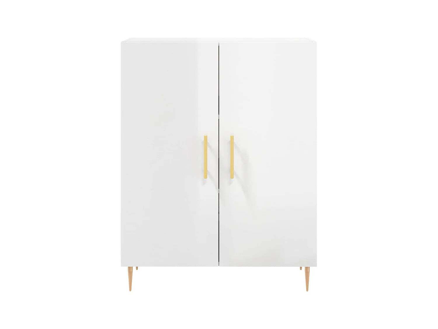 Buffet | Bahut | Meuble de rangement Blanc brillant 69,5x34x90 cm Bois d'ingénierie