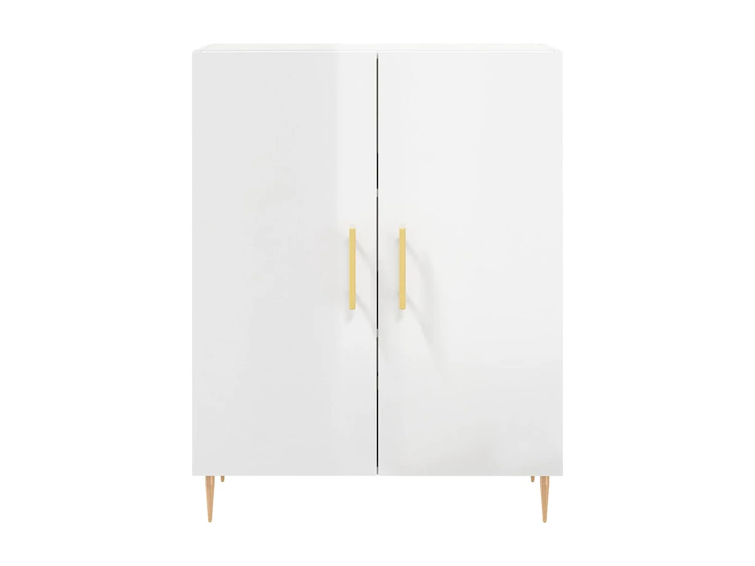Buffet | Bahut | Meuble de rangement Blanc brillant 69,5x34x90 cm Bois d'ingénierie