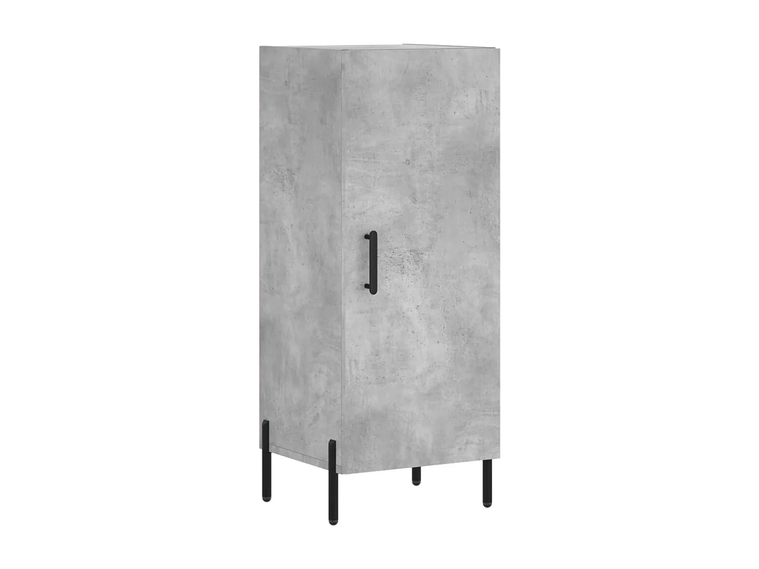Buffet | Bahut | Meuble de rangement Gris béton 34,5x34x90 cm Bois d'ingénierie