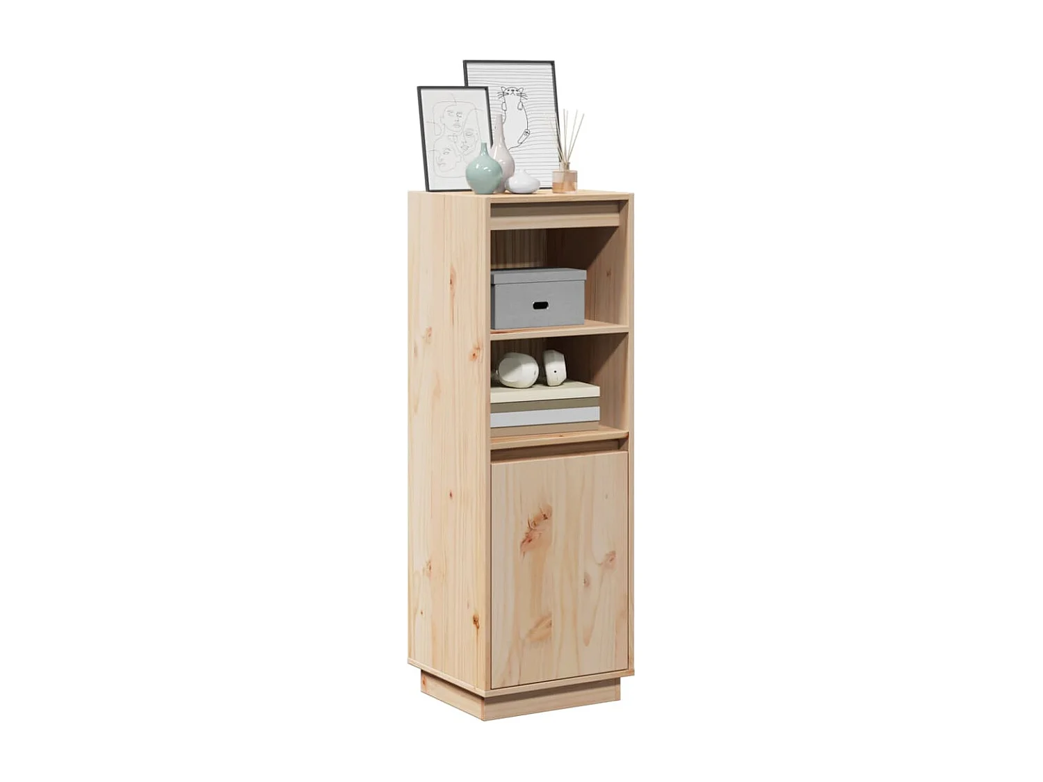 Buffet | Bahut | Meuble de rangement haut 37x34x110 cm Bois massif de pin