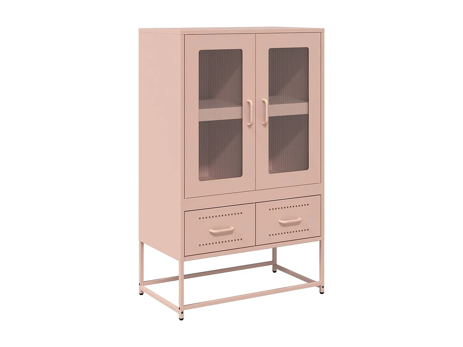 Credenza | Buffet | Armadio Rosa 68x39x111,5 cm Acciaio