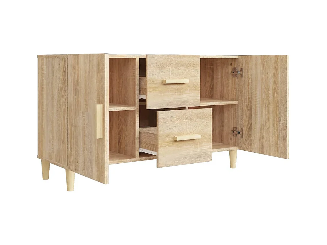 Buffet | Bahut | Meuble de rangement chêne sonoma 100x36x60 cm bois d'ingénierie