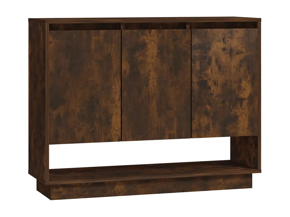 Buffet | Bahut | Meuble de rangement Chêne fumé 97x31x75 cm Bois d'ingénierie