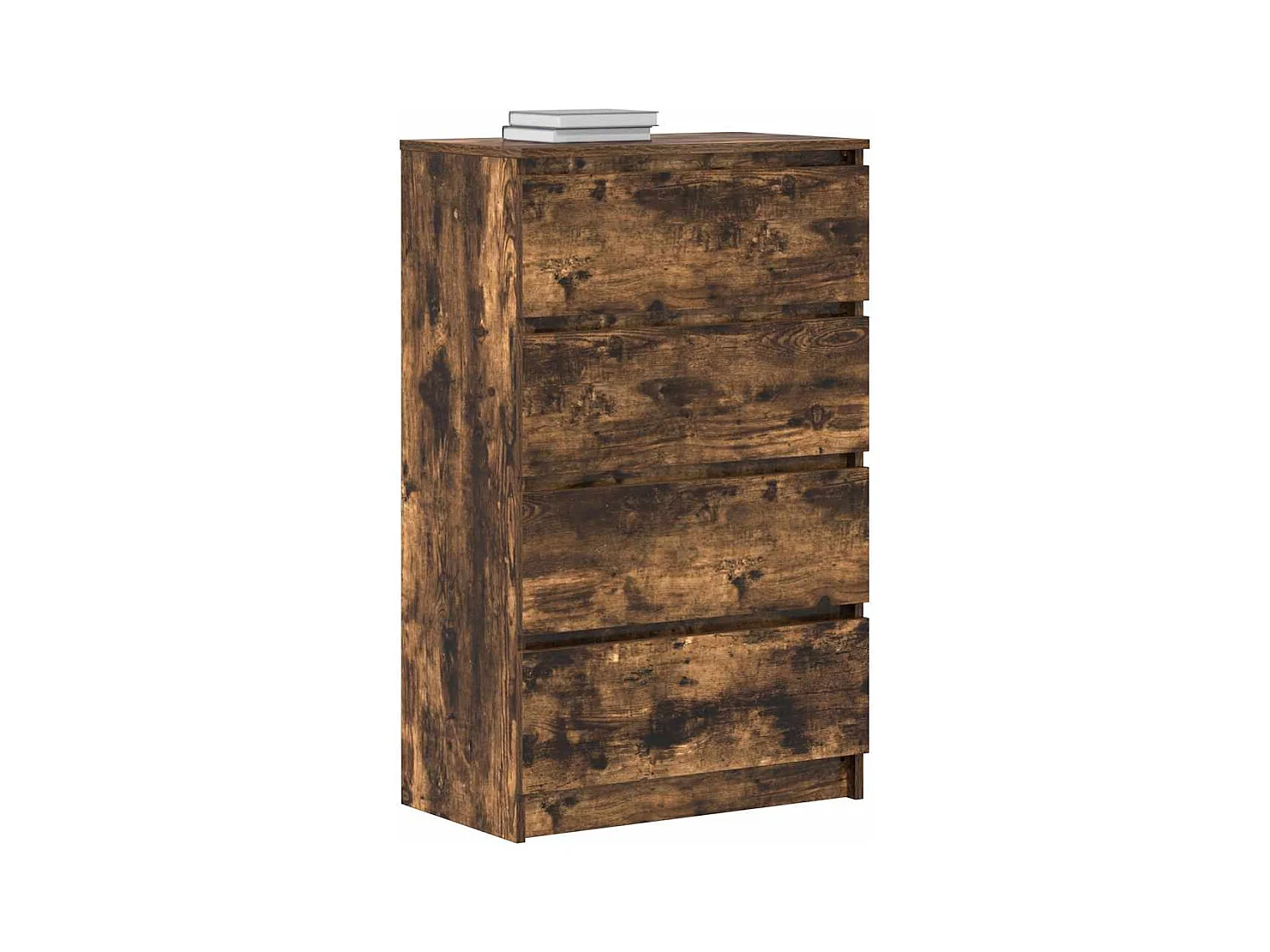 Buffet | Commode à tiroir | Meuble de rangement Chêne fumé 60x35x98,5 cm Bois d'ingénierie