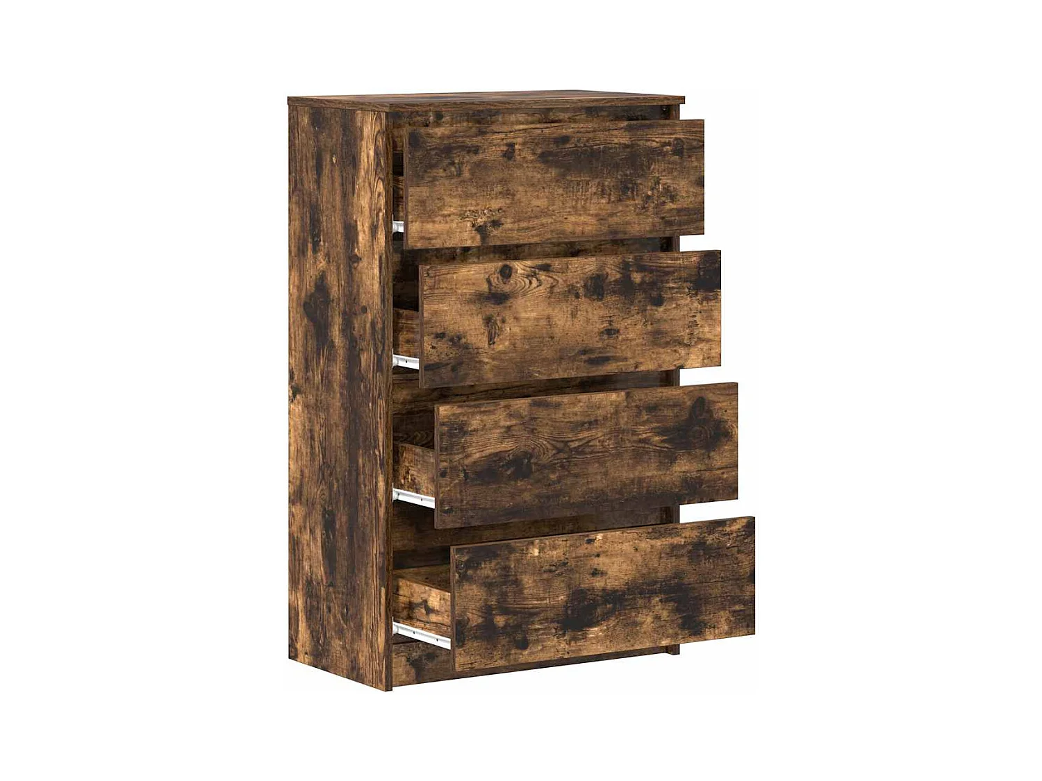 Buffet | Commode à tiroir | Meuble de rangement Chêne fumé 60x35x98,5 cm Bois d'ingénierie