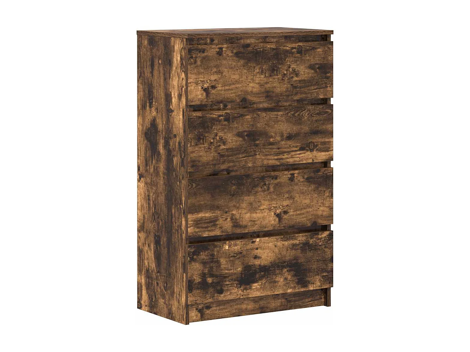 Buffet | Commode à tiroir | Meuble de rangement Chêne fumé 60x35x98,5 cm Bois d'ingénierie