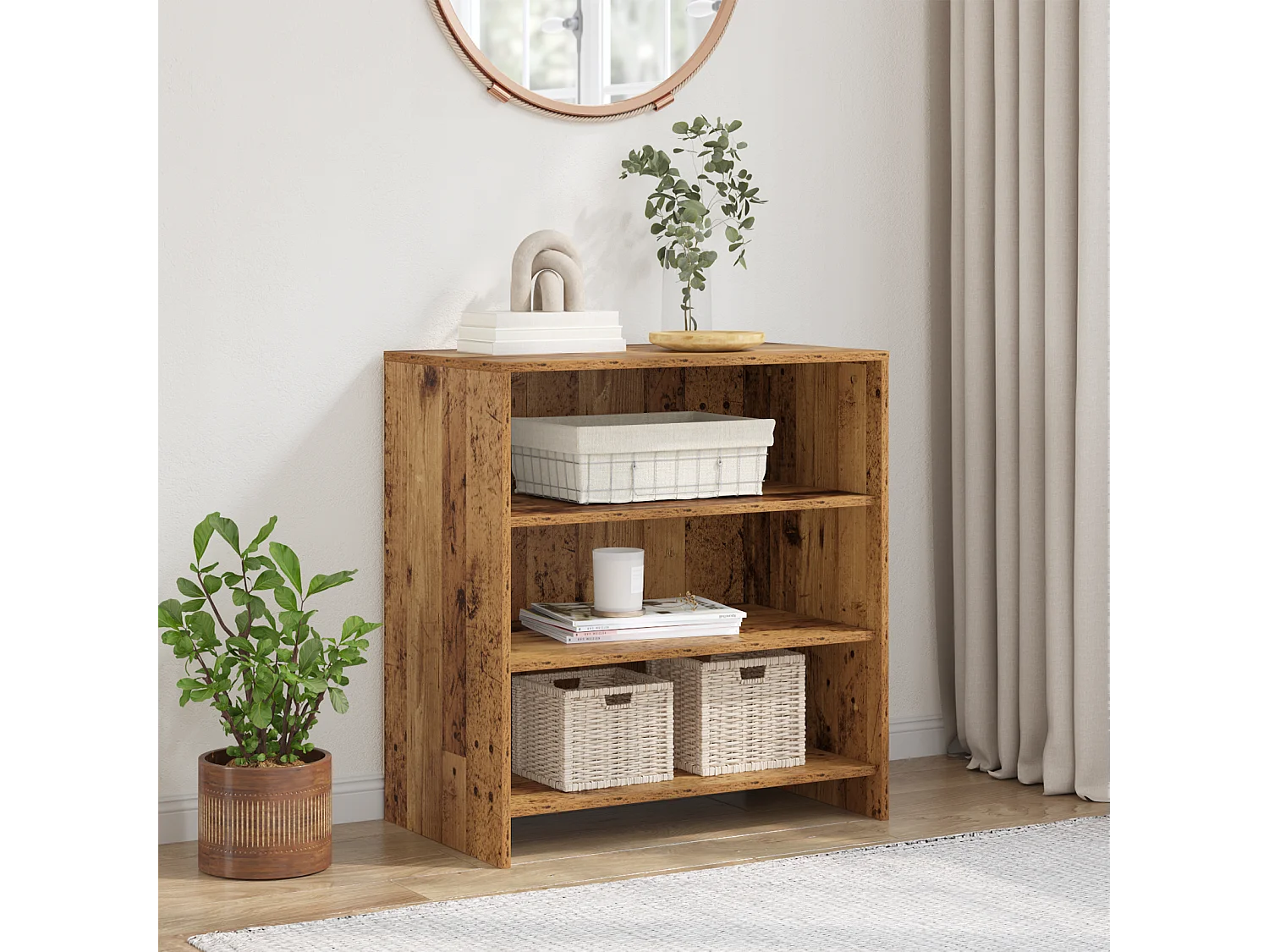Buffet | Bahut | Meuble de rangement Vieux Bois 70x41x75 cm Bois d'ingénierie