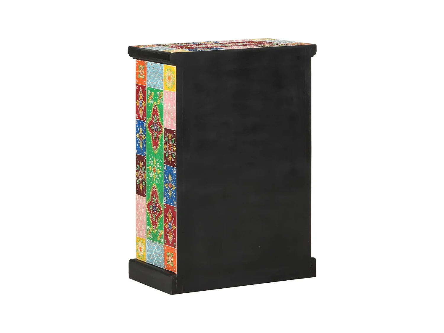 Buffet | Bahut | Meuble de rangement peint à la main avec portes 53x30x75 cm Bois de manguier