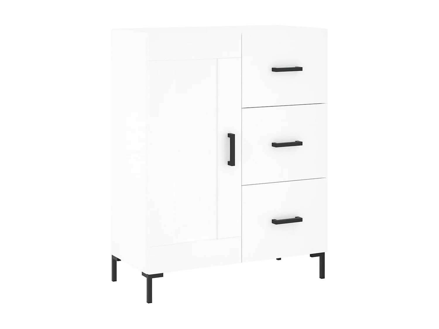 Buffet | Bahut | Meuble de rangement blanc 69,5x34x90 cm bois d'ingénierie