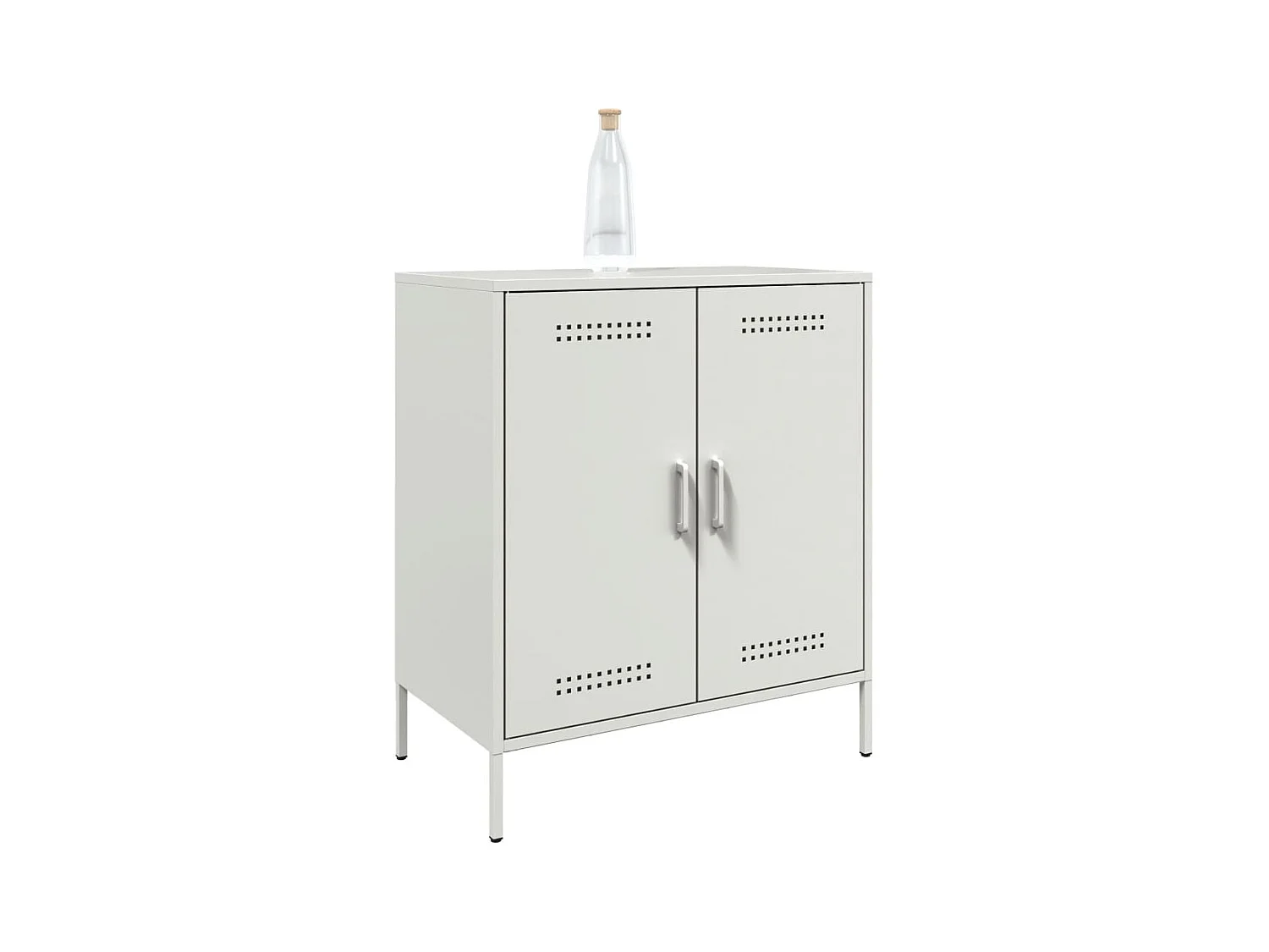Buffet | Bahut | Meuble de rangement blanc 68x39x79 cm acier