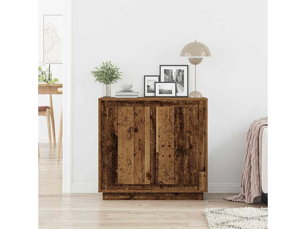 Buffet | Bahut | Meuble de rangement en bois ancien 80x34x75 cm Bois d'ingénierie
