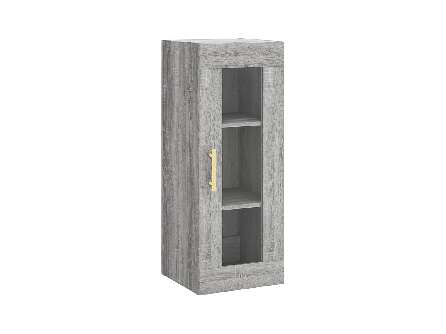 Credenza | Buffet | Armadio Grigio Sonoma 34,5x34x180 cm in Legno Multistrato