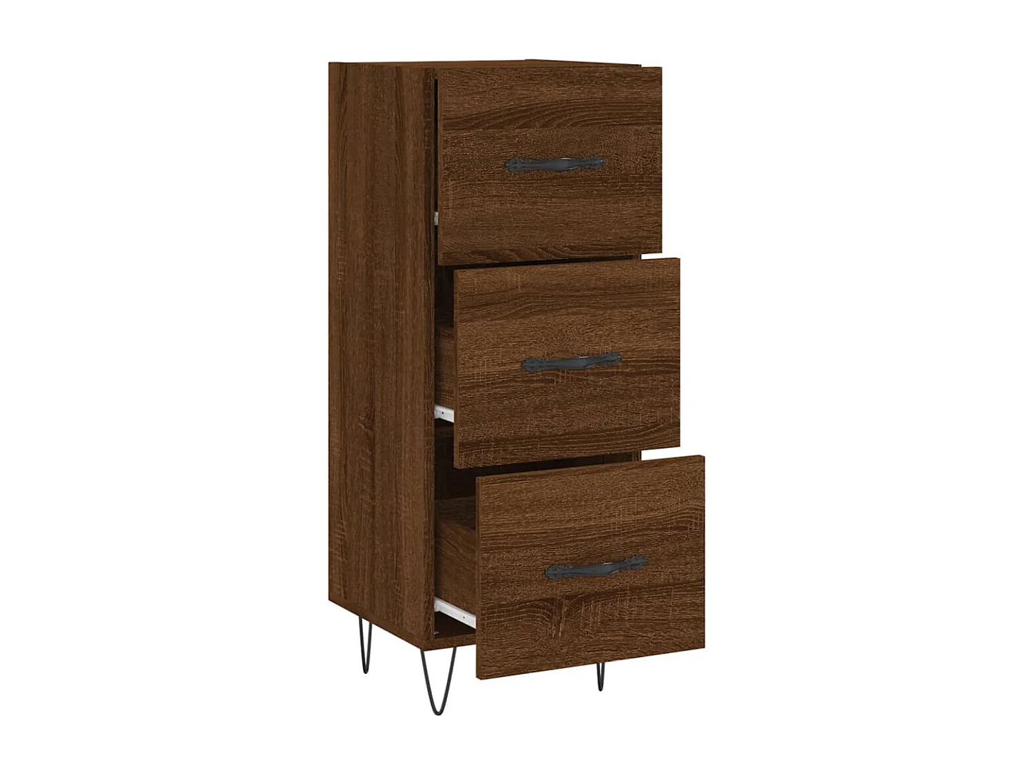 Buffet | Bahut | Meuble de rangement Chêne marron 34,5x34x90 cm Bois d'ingénierie