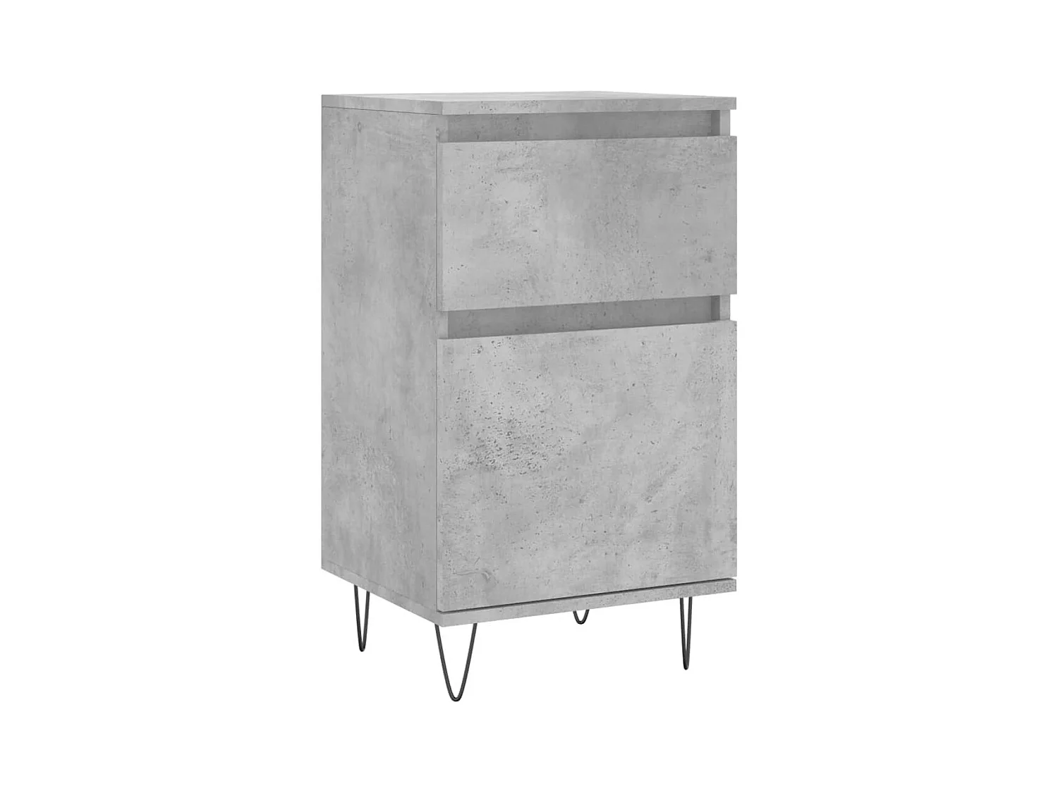 Credenze | Buffet | Armadi 2 pz Grigio Cemento 40x35x70 cm in Legno Multistrato