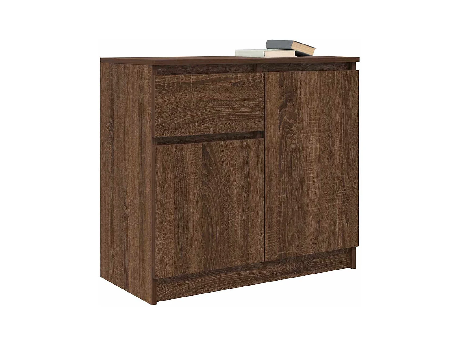 Buffet | Commode à tiroir | Meuble de rangement avec tiroir chêne brun 71x35x65 cm bois d'ingénierie